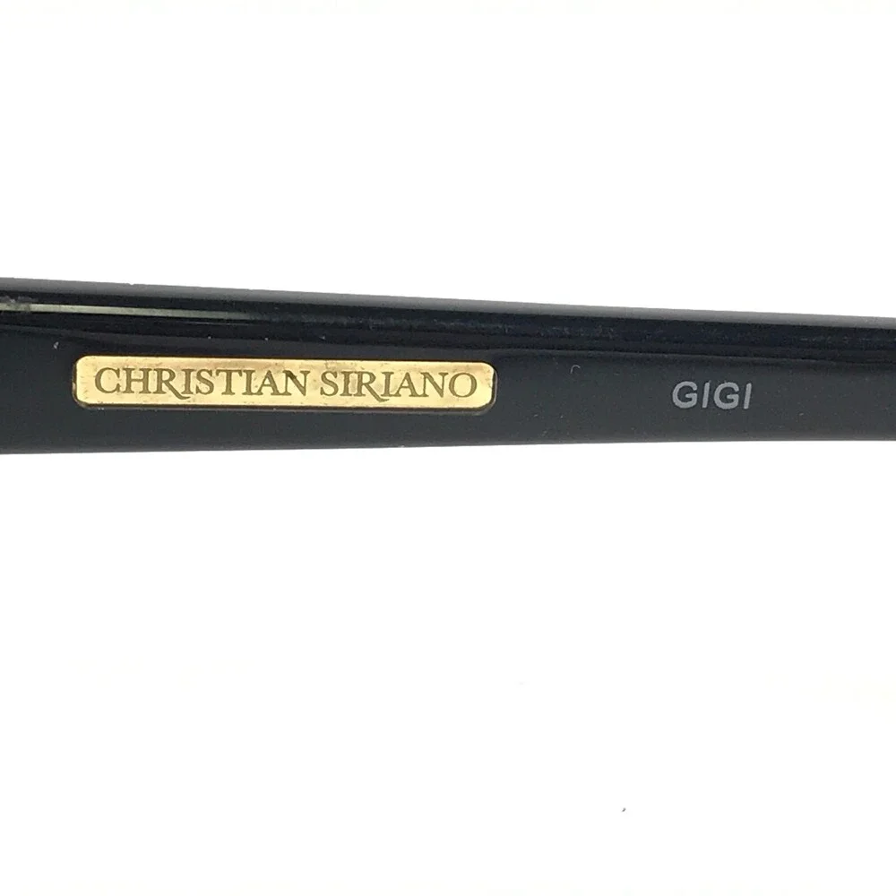 Christian Siriano Eyeglasses Frames GIGI BLKGL Black Glitter Sparkles 52-17-140
